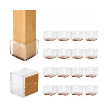 Imagem de Protetores de Pés Cadeira Silicone 16 Peças Piso para Móveis Deslize Silencioso Mesas Escritórios Madeira Maciça Cerâmica Linóleo Superfícies Duros -R