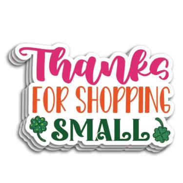 Imagem de 210 peças adesivos de embalagem de negócios do dia de São Patrício, obrigado por comprar adesivo pequeno para envelopes, caixas de envio, embalagem do produto