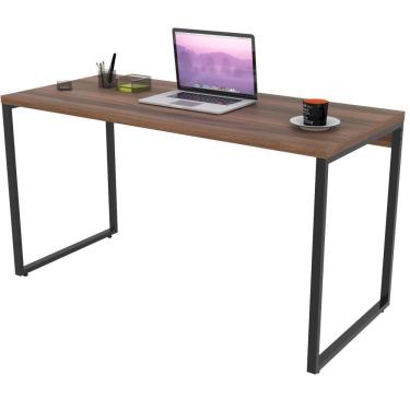 Imagem de Mesa Para Escritório Estilo Industrial 135 Cm Nogal