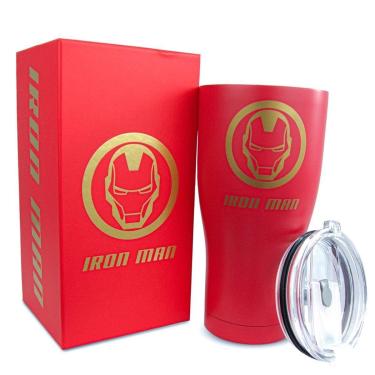 Imagem de Copo Térmico Inox 900ml Homem de Ferro Oficial Marvel-Unissex