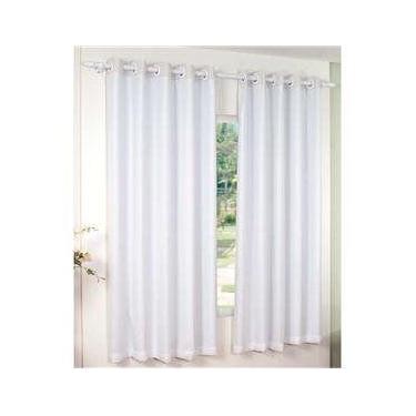 Imagem de Cortina Roma 3,00x2,50 P/ Varão C/ Ilhós Cromado E Qualidade - Admirar