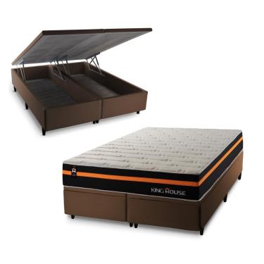 Imagem de Cama Box Baú Sirius C/ Molas Ensacadas 193x203 King House