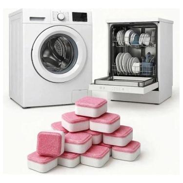 Imagem de Pastilha Tablete Limpeza Máquina Lavar Roupa Louça Kit 30 Un - Multima