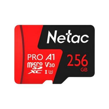 Imagem de Cartão De Memória 256GB Netac P500 Extreme Pro Micro SDXC Classe U3 C/