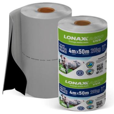 Imagem de Lona Dupla Face para Silagem 4x50m Preta e Branca Lonax Agro 100 Micra