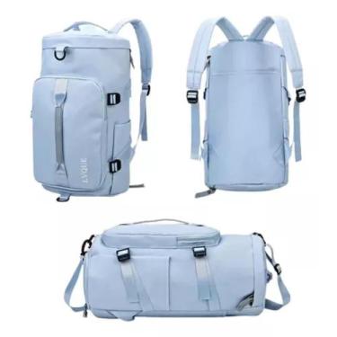 Imagem de Mochila Bolsa de Mão Passeio Viagem Academia - LT Bolsas, Azul Claro