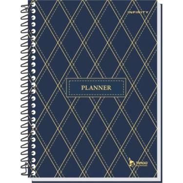 Imagem de Agenda Planner Permanente Semanal Infinity 96 Folhas Tamoio, Azul