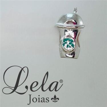 Imagem de Berloque separador prata 925 copo starbucks - LELA JOIAS