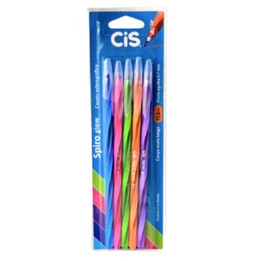 Imagem de Cis - Caneta Esf 0.7Mm 5Un Spiro Glow Cis 500619