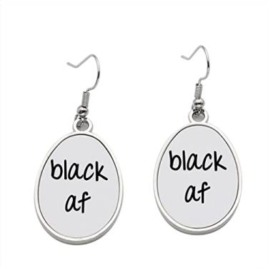 Imagem de Brinco preto Af – Brincos pendentes para meninas – Presente de festa de aniversário dos namorados