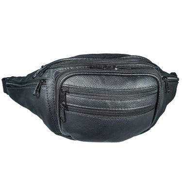 Imagem de Pochete Feita de Couro Grande Espaçosa Resistente - Le Voyage