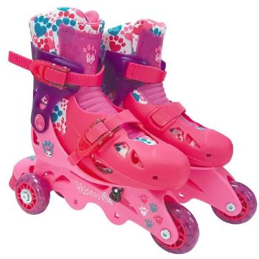 Imagem de Patins Barbie Ajustável 29 A 32 Com Acessórios F0010-7 Fun