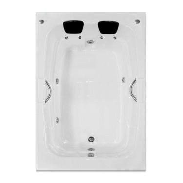 Imagem de Banheira Dupla Caledonia COMPLETA com hidro em acrílico - Só Banheiras