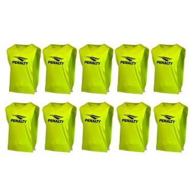 Imagem de Kit 10 Colete Penalty Futebol De Treino Esportivo, Amarelo fluorescent