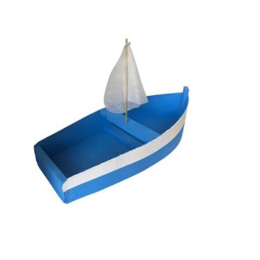 Imagem de Barco De Madeira Iemanjá 60cm Yemanjá para Reveilon - Genérica