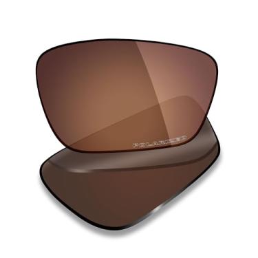 Imagem de Mryok Lentes de reposição polarizadas Plus para óculos Oakley Crosslink Sweep OX8031 55 mm, HD Polarized, proteção UV, resistente a impactos e ajuste perfeito - marrom bronze