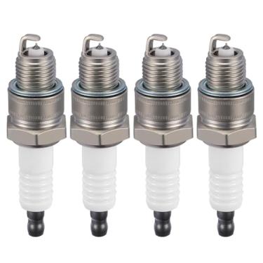 Imagem de SYKRSS 4495 Velas de ignição marítimas pacote com 4 para motor de popa Mercury - Compatível com modelos 25HP 40HP 50HP 60HP 80HP 115HP 125HP 225HP, 2 tempos e 4 tempos, Jet & Sea Pro - Substitui a