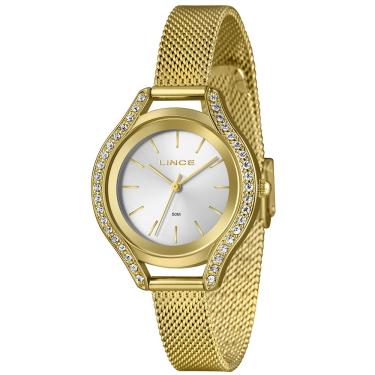 Imagem de Relógio Lince Feminino Ref: Lrgm059l36 S1kx Casual Mesh Dourado