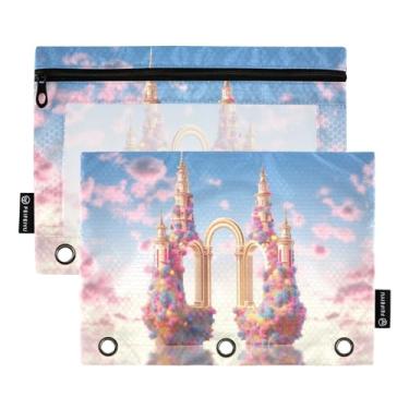 Imagem de Wassud Pastas de fichário com 3 furos, pastas de bolso, organizador de arquivos, para escritório em casa, pacote com 2