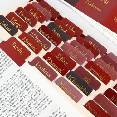 Imagem de Guias bíblicas para mulheres, 90 peças, adesivos de bíblia, acessórios vermelhos, (folha dourada em relevo), kit de guia de material de estudo, presentes cristãos de batismo para homens