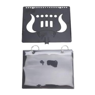Imagem de Generic Pasta Dobrável para Música de Banda de Marcha, 5 Janelas de Plástico Transparente ABS Suporte Leve para Partituras, Com Clipe Fácil para Harpas e Instrumentos, para Estudantes