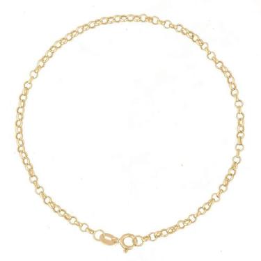 Imagem de Pulseira Feminina 18cm Portuguesa Elo Português De Ouro 18k - DR Joias