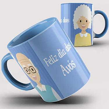 Imagem de Caneca Azul Feliz dia dos Avós 14ia