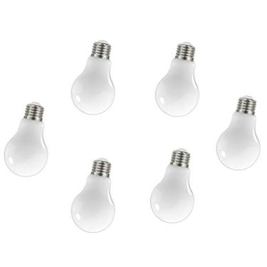 Imagem de Satco (Pacote com 6) Lâmpadas de filamento LED reguláveis, S12426, alto lúmens, 11 watts, A19; branco macio; base média; 2700K; 90 CRI; 120 volts para uso residencial, hotelaria, display e comercial