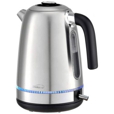 Imagem de KT 1792S Chaleira Elétrica sem Fio 1.7L com Proteção de Fervura e Aço Inoxidável, 1500W, 110v, BRENTWOOD, Prateado