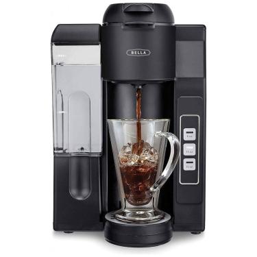 Imagem de Cafeteira Elétrica Expresso Manual 1.2L com Bandeja de Gotejamento Ajustável, 110v, BELLA 17244, Preto