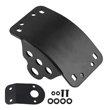 Imagem de Suporte da placa de montagem lateral de Grcfumo, suporte do suporte da placa alicese, kit de suporte de aço traseiro para cruzador, bobber, helicóptero e métrica de bicicleta
