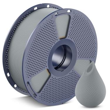 Imagem de SUNLU Filamento de impressora 3D Filamento PETG 1,75 mm, menos amarração boa camada adesão alta resistência, filamento PETG 1,75 ± 0,02 mm, carretel de 1 kg (1 kg), 1 kg, cinza