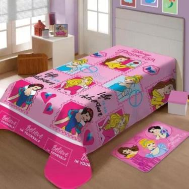 Imagem de Manta de Microfibra Fun Solteiro Infantil Disney Amigas Princesas Joli