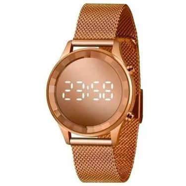 Imagem de Relógio Feminino Lince Rosé Digital Espelhado LDR4648L RXRX