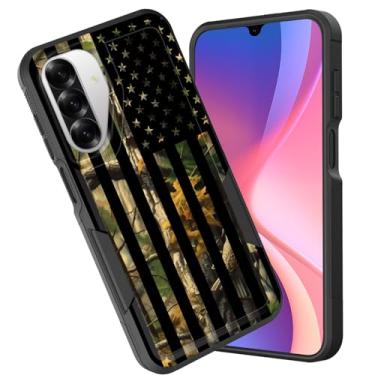 Imagem de CICPLKSE Capa protetora para Galaxy A17 5G, camada dupla, híbrida, à prova de choque, rígida, policarbonato macio, TPU (poliuretano termoplástico), capa protetora para Samsung Galaxy A17 5G 6,7