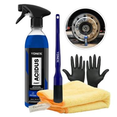 Imagem de Kit Acidus Fast Vonixx 500ml + Pincel + Pano Cadillac +Luva