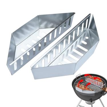 Imagem de Cesto De Carvão - Organizador De 2 Peças Resistente Ao Calor E De Uso Intensivo,Grelha De Fogo - Para Churrasco Piquenique Campismo Cozinha Jardim Lareira Ao Ar Livre