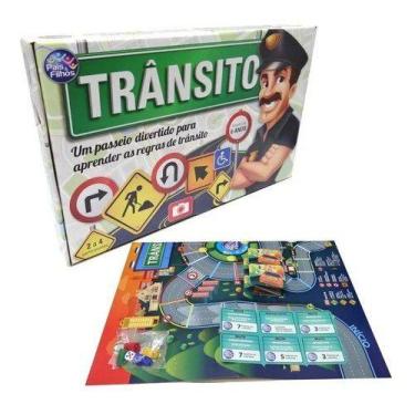 Imagem de Brinquedo Educativo Jogo Regras De Trânsito Didático Criança - anjo da