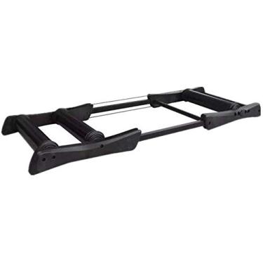 Imagem de Suporte magnético de exercício de bicicleta de aço com roda de redução de ruído para bicicleta de estrada, dobrável, treinador de rolo, 4 opções de cores para treinamento em todas as estações - preto atualizado