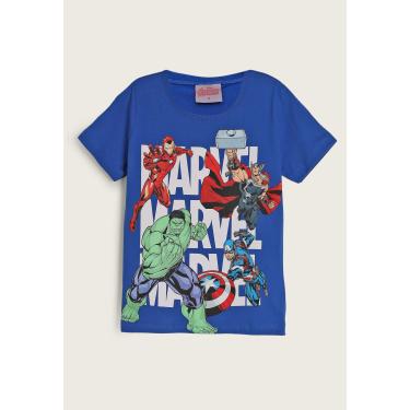 Imagem de Infantil - Camiseta Fakini Avengers Azul Fakini 102303587 menino