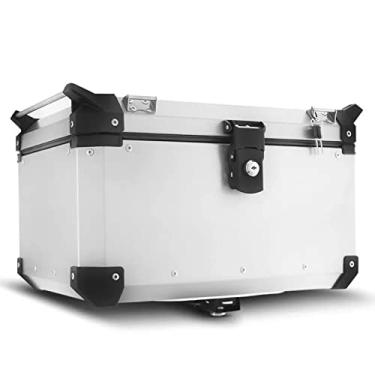 Imagem de BAÚ ALUMÍNIO ESCOVADO TOP CASE 56 LITROS SUPER ADVENTURE UNIVERSAL ALUMÍNIO ESCOVADO