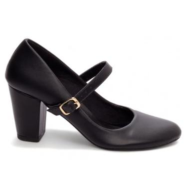 Imagem de Torricella, Sapato Scarpin Boneca Bico Redondo Ref.: 735A Tamanho:36;Cor:Preto