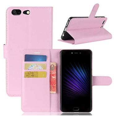 Imagem de LEAGOO T5 Capa, carteira flip de couro PU premium com compartimento para cartão, suporte e fecho magnético [capa interior TPU à prova de choque] Compatível com LEAGOO T5