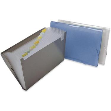 Imagem de Pasta Sanfonada Plástica Ofício 12 Divisoes Cristal - Polibras