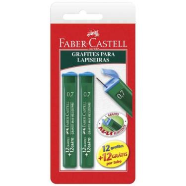 Imagem de Grafite 0.7MM Polymer 2B - Blister com 2 Tubos (24 Grafites) - Faber C