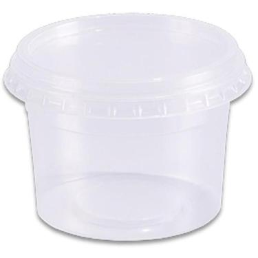 Imagem de Pote Descartável Redondo 145ML com Tampa - Pacote com 24 - Prafesta