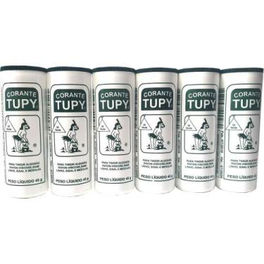 Imagem de Corante em PÓ Verde TUPY para Algodão - Pacote com 6 - Corantes TUPY