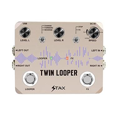 Imagem de Stax Estação de Loop de Pedal de Guitarra Elétrica Twin Looper 11 Tipos de Reprodução para Baixo de Guitarra Elétrica com 10 Minutos de Tempo de Gravação