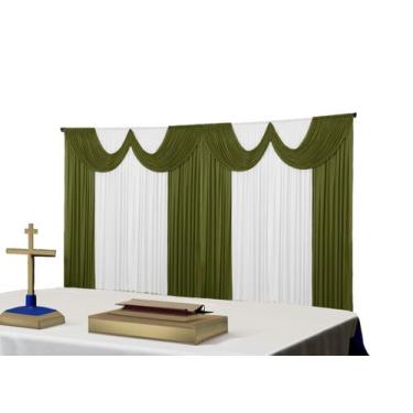 Imagem de Cortina Paris Malha Igreja Festas Eventos 8 metros - Dennis Confecções