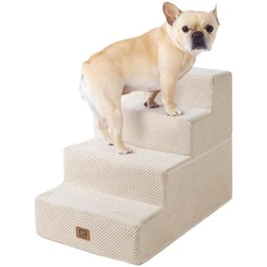 Imagem de Escadas para Cães EHEYCIGA - 4 Degraus, 45cm, Antiderrapante (Bege)